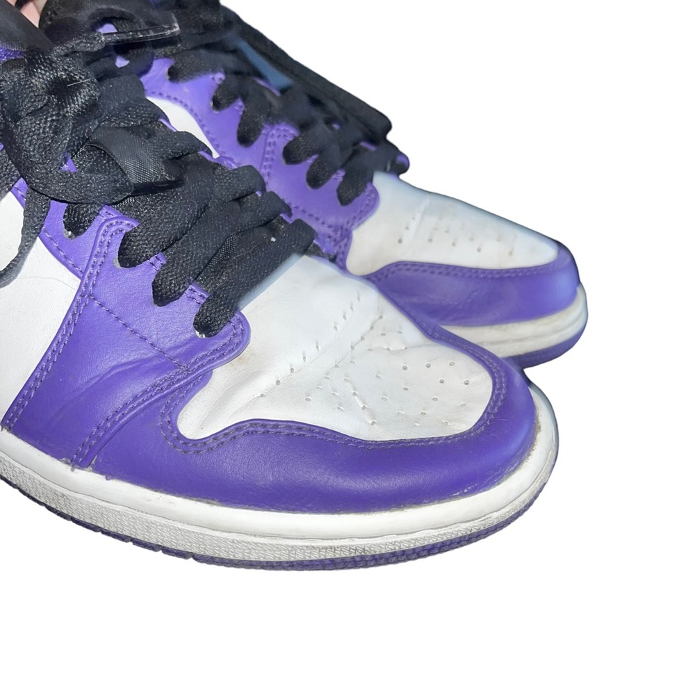 2020 Air Jordan 1 Low 'Court Purple' Mens sneakers size 8 553558-500l - Picture 9 of 10